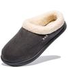 Men Winter Warm Fur Slippers House Non-Slip Soft Shoes Men Comfort Flat Heel Slides Home Indoor Bedroom Zapatillas Casa Mujer