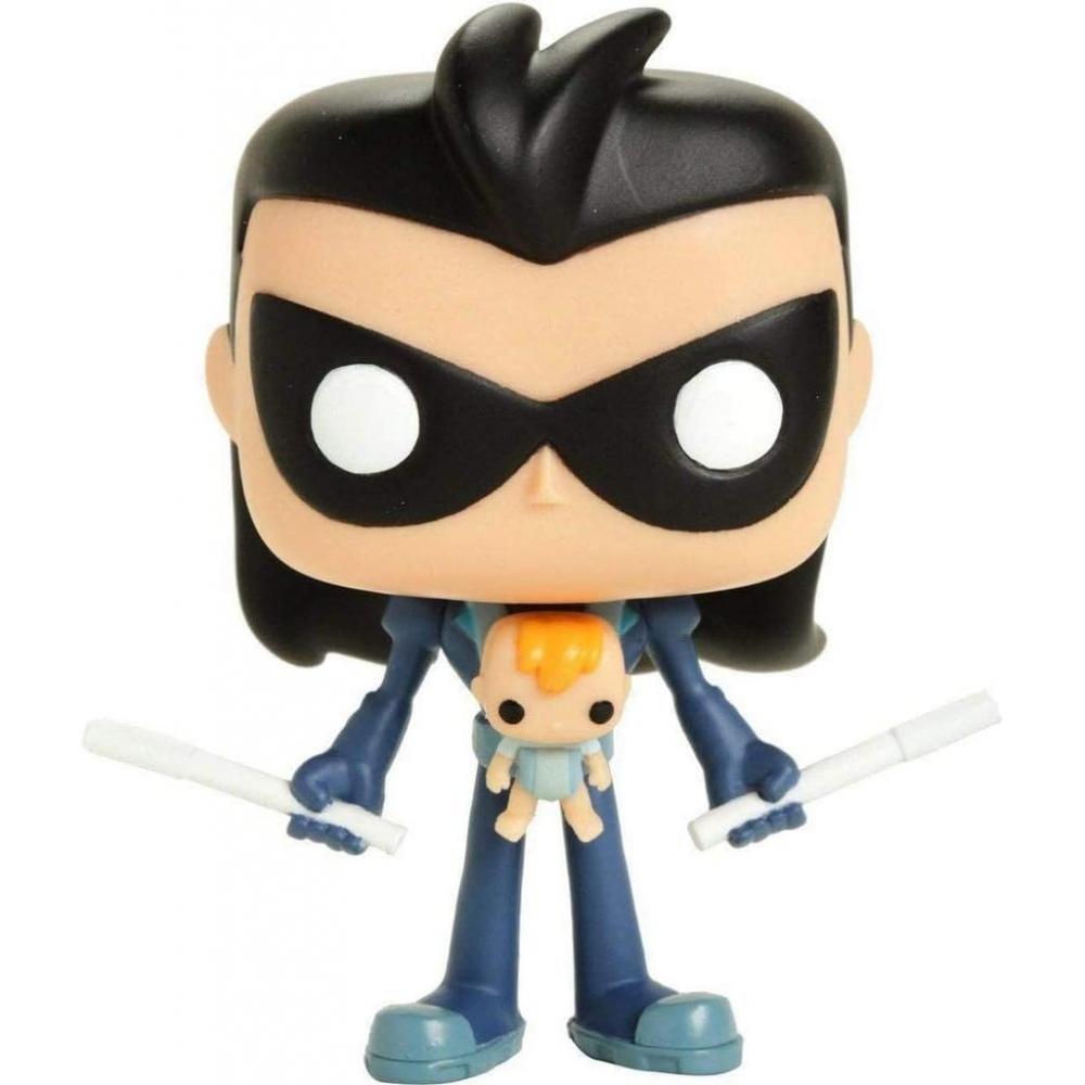 Funko Pop Television Teen Titans Go Robin With Baby 599