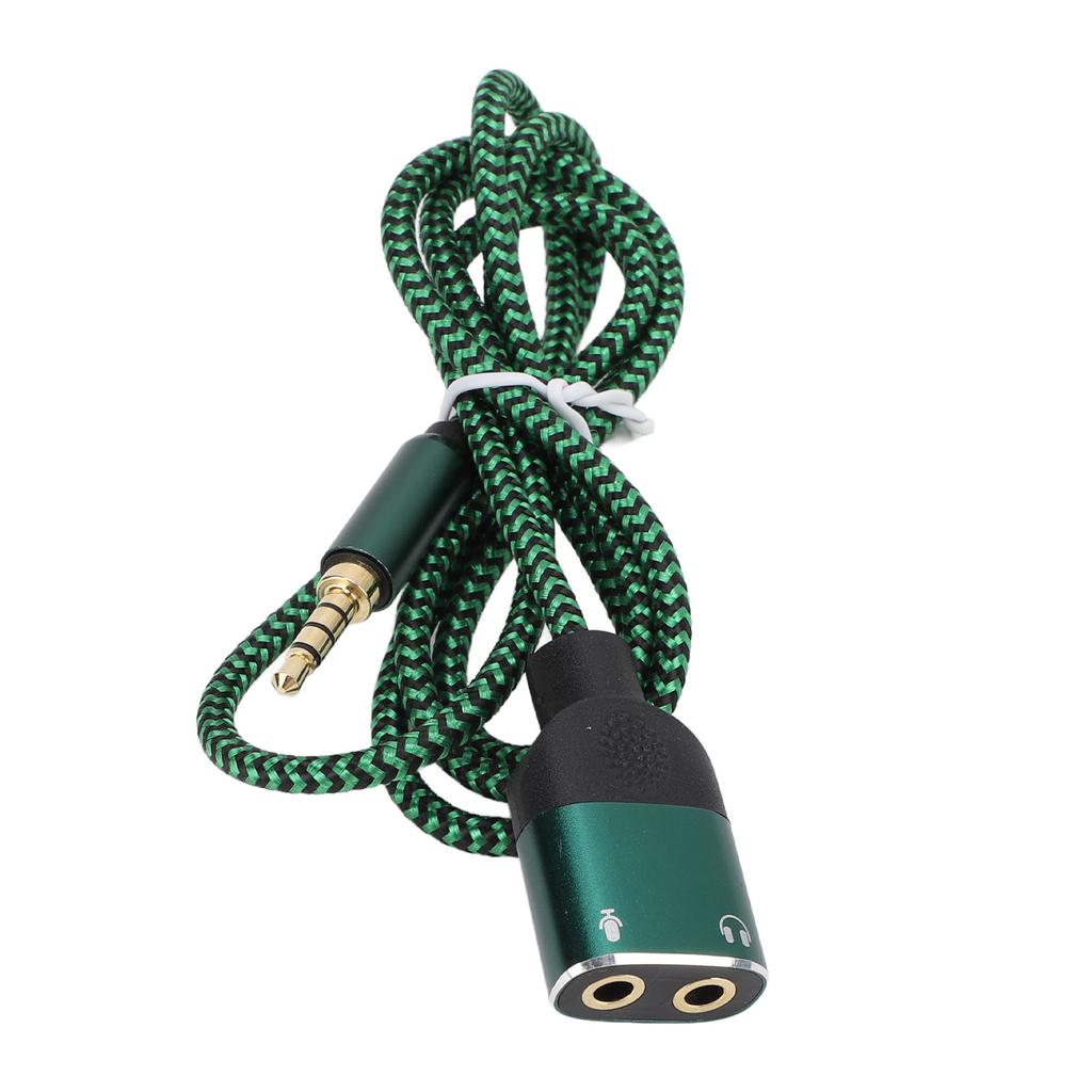 Headphone Mic Splitter Cable Multifunctional 3.5mm Male To 3.5mm Female Headset Microphone Splitter