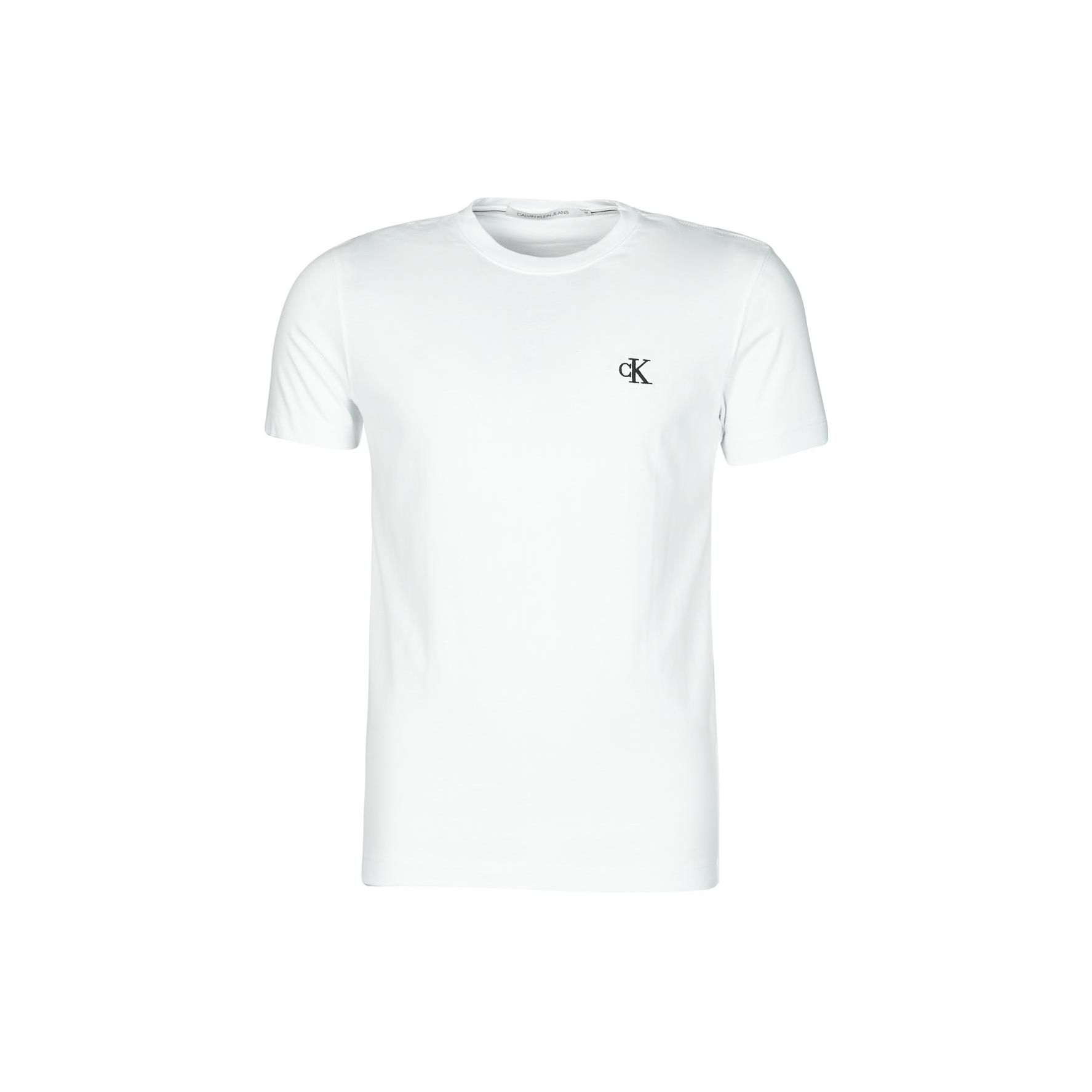 

Calvin Klein Solid Casual Short Sleeve T-Shirt Men tops White J30J314544-YAF XXL