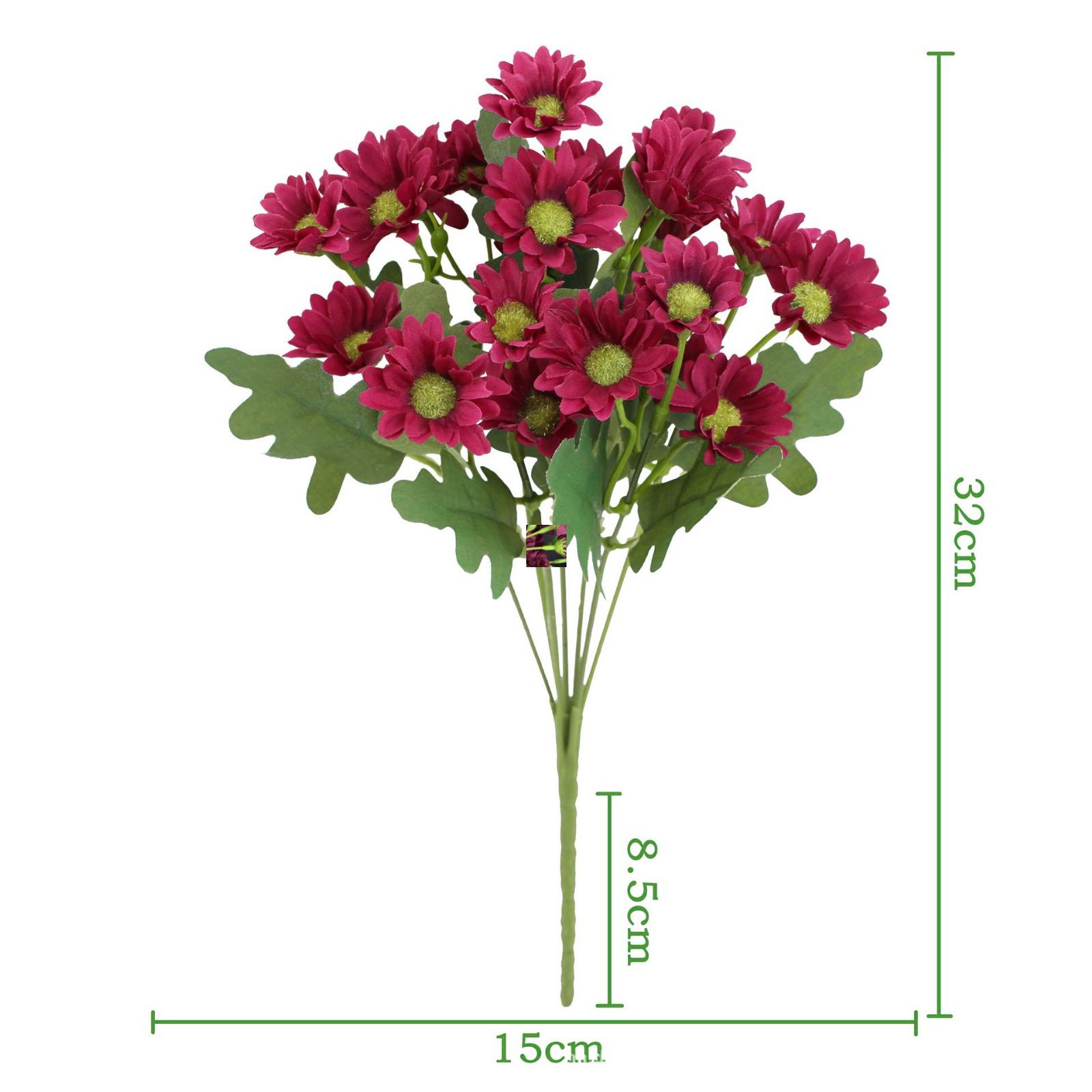 

Artificial Sunflower Bouquet Realistic Silk Flowers for Home Office Wedding Party Decoration Arrangements Display One Size красный