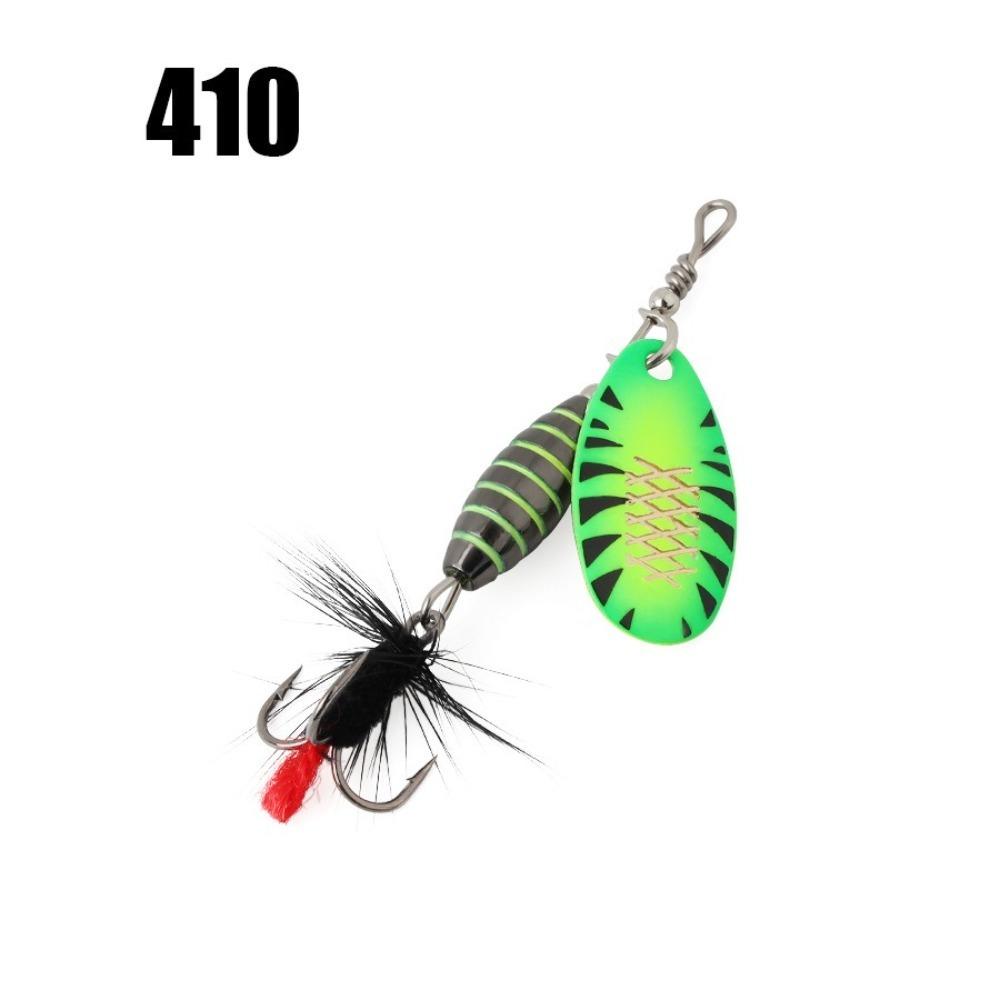 5.3g Weight Spinner Lure Feather Treble Hook Bait Design Hard Lure Brass Material Metal Construction Fishing Tackle Pesca