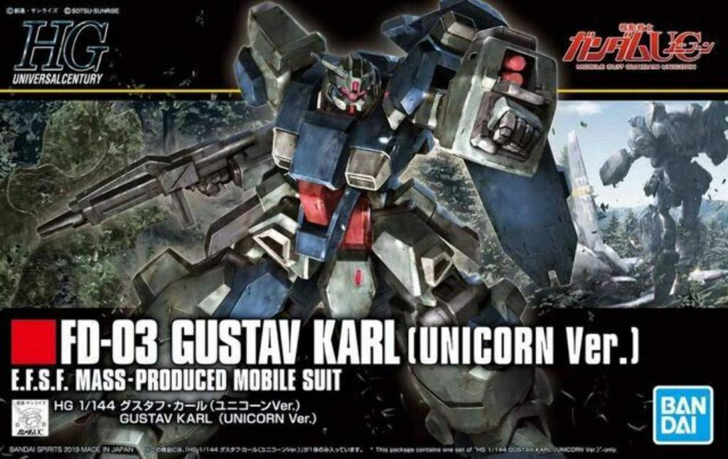 HGUC Mobile Suit Gundam UC Gustav Karl scale plastic model (Unicorn Ver.) 1/144 color-coded