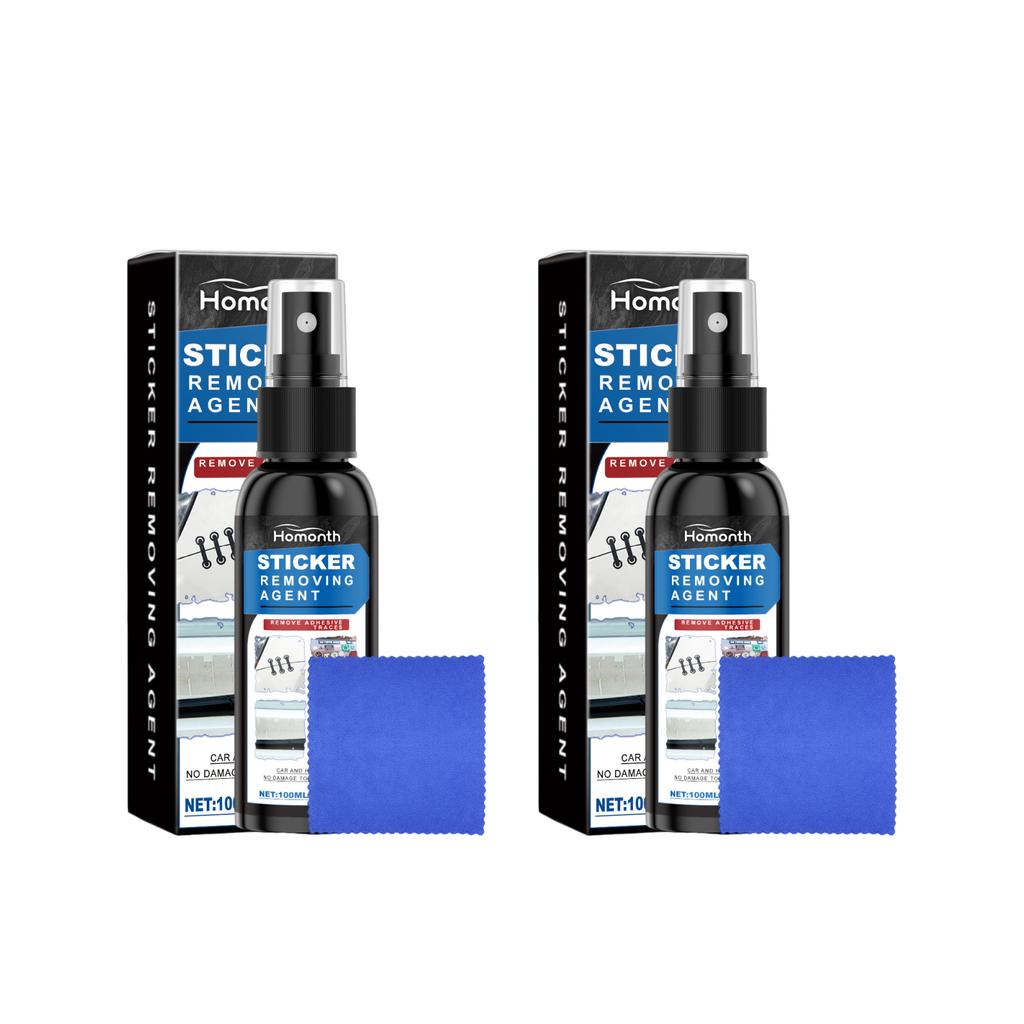 Car Sticker Remover Spray Powerful Car Glass Mirror Label Stickers Decals Glue Sticky Residue Removal Trackless Agent Car Care