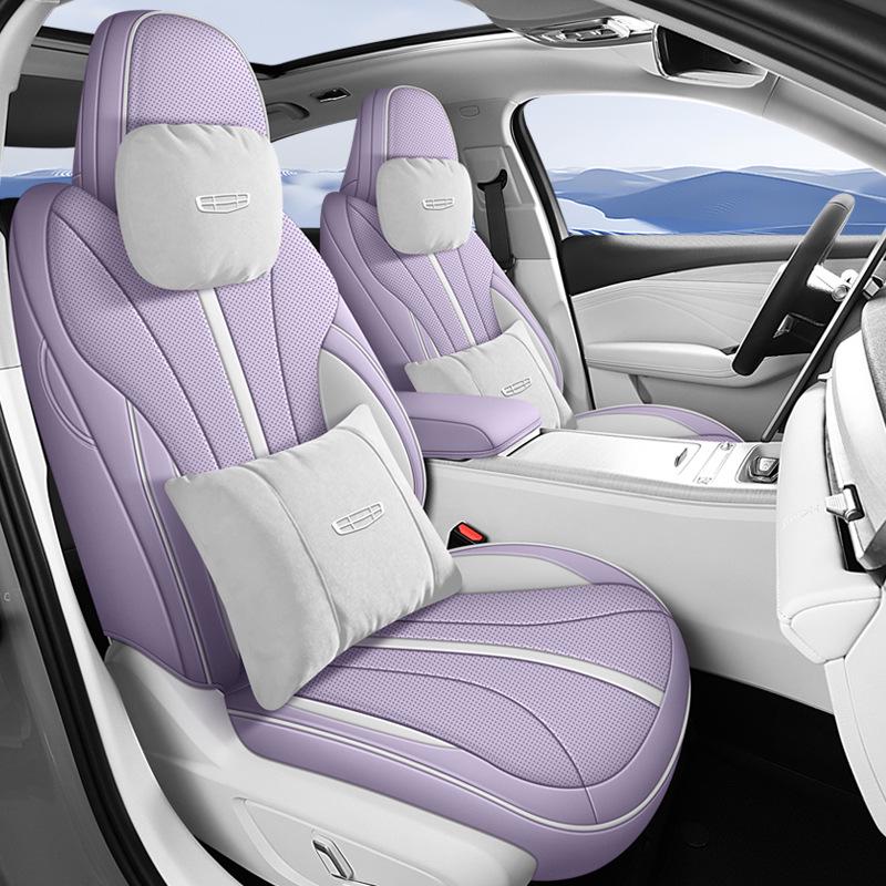 Xingrui L Full Leather Car Seat Cushion for Five-Seat Vehicles - New Model for All Seasons