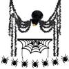 Halloween Party Decoration Hanging Banners Fireplaces Spiderweb Cover For Various Occasion