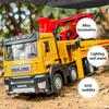 1:32 Concrete Pump Truck Toy Car Diecast Meatl Vehicle Model Pull Back Sound & Light Miniature Collection Gift For Boy Kid