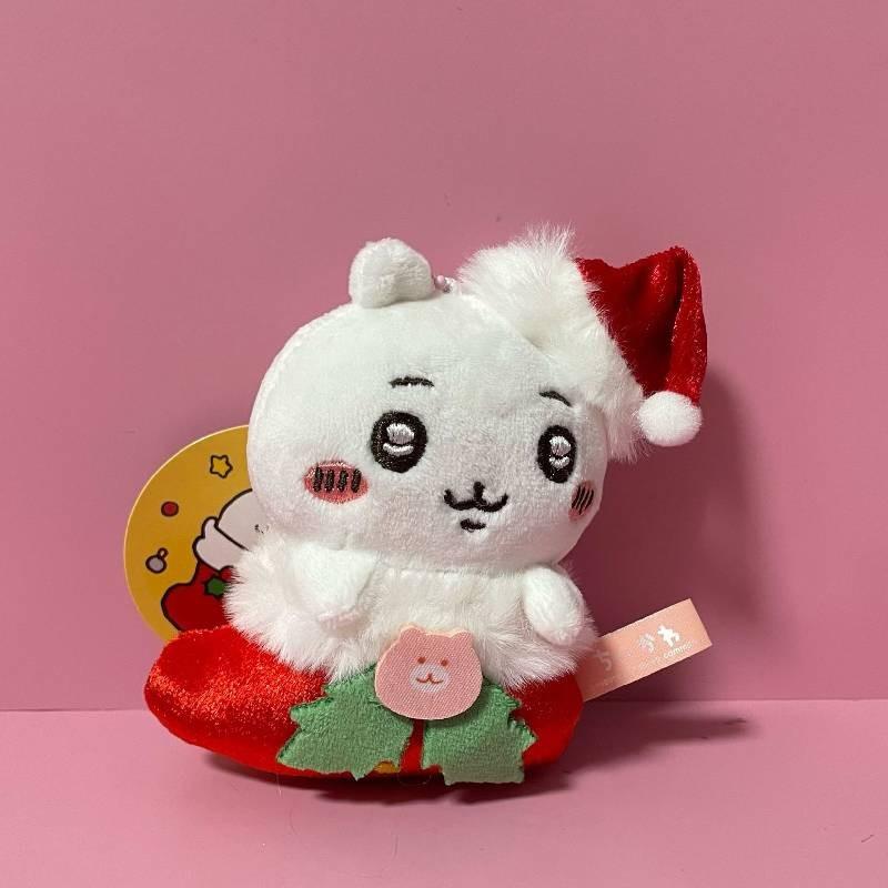 Chiikawa Usagi Hachiware Christmas Plush Pendant Keychain Decoration Gift Kids