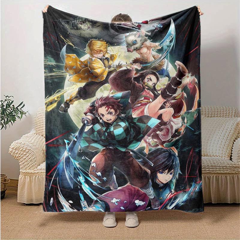 1pc Demon Slayer Anime Blanket, Home Decor, Couch Throw .B050