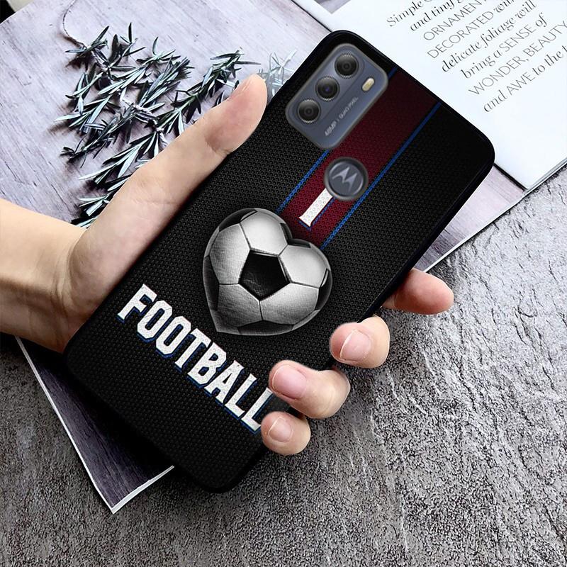 Football soccer ball Phone Case For Motorola Moto G Stylus 5G G Play G Power G 5G G Pure 2023 2024 E20 E22 E22i E32 E40 E13