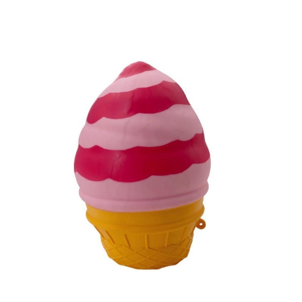 Big Size Ice Cream Squishy Toy Soft TPR Sensory Stress Toy Ice Cream Cone Pinch Le Kids