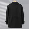 Mid-length Woolen Spring and Autumn Plus Size Men's Plus Casual Double-sided Woolen Suit Jacket Windbreaker