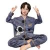 Jungen Cartoon Langarm Pyjama Set für Frühling & Herbst - Mittlere/Große Größen für Mittelschüler