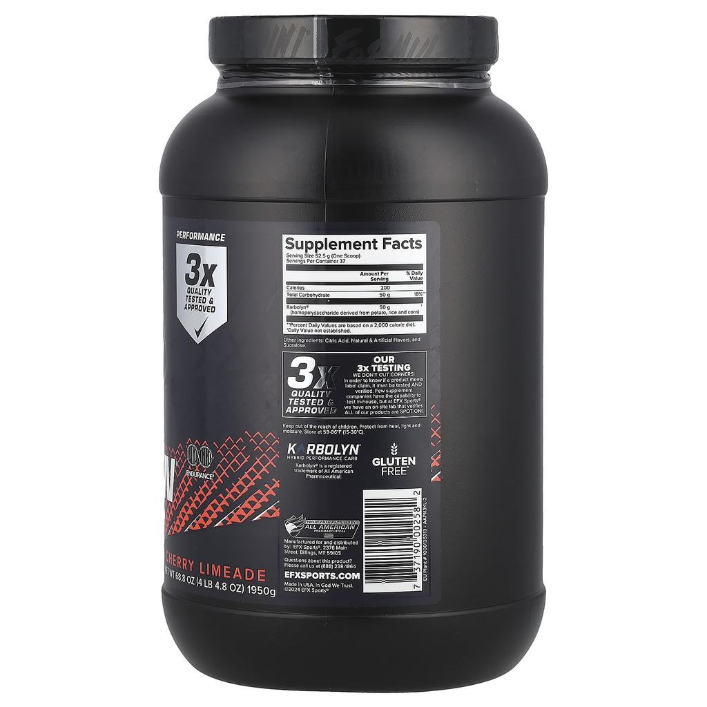 Carboline Fuel, Cherry Limeade, 1,950G (4Lb 4.8Oz)