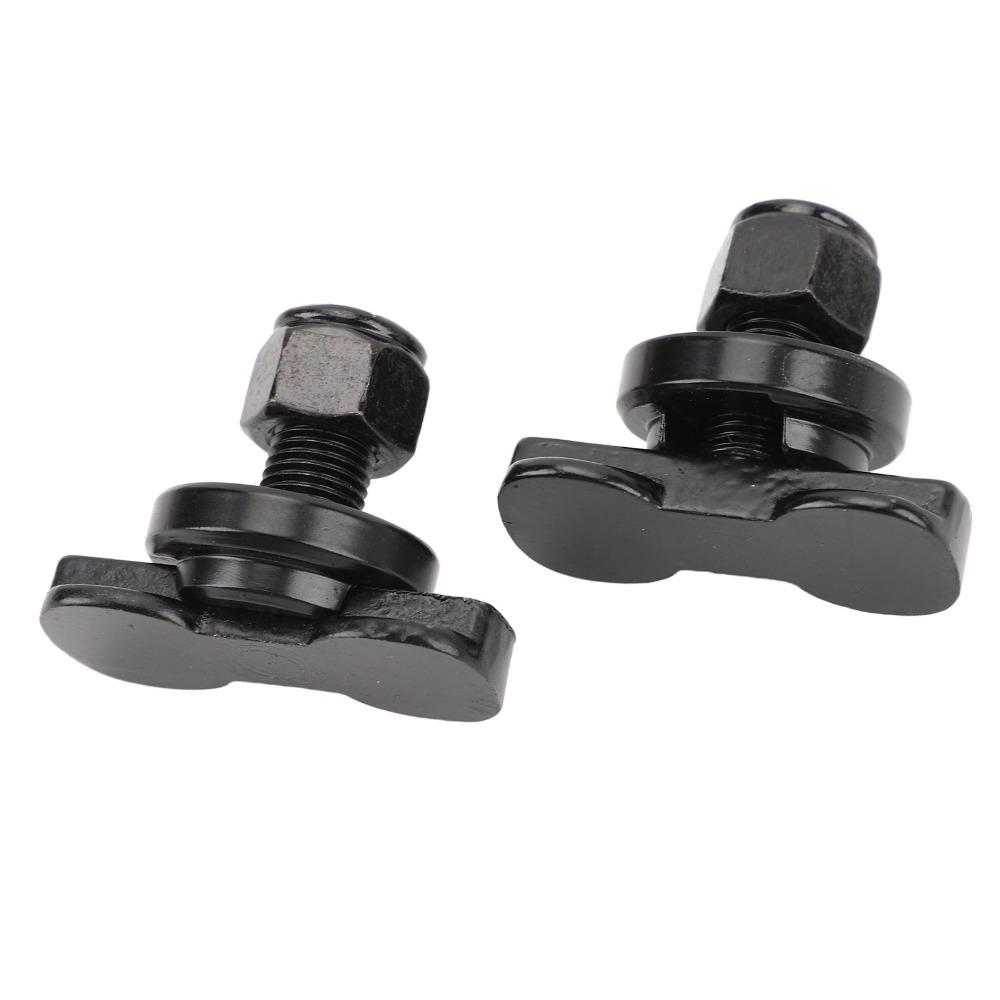 2PCS Stud Fitting Black L Track Stud Fitting Carbon Steel Galvanized Threaded Studs Tie Down Fittings Motorcycle