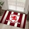 Middlesbrough Design Crystal Velvet Carpet Cozy Non?Slip Printed Rug For Bedroom Living Room Entrance