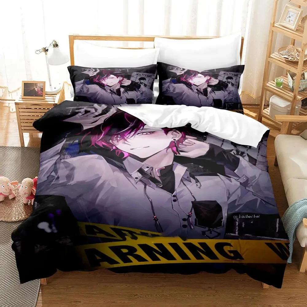 

Ver Vermillion NIJISANJI EN Bedding Set Duvet Cover Bed Set Quilt Cover Pillowcase Comforter King Queen Size Boys Adult EU single(135x200cm)