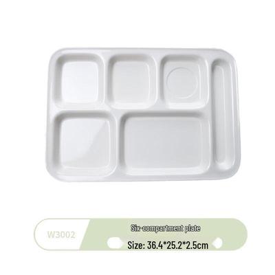 Wuhe White Round Melamine Dinner Plate