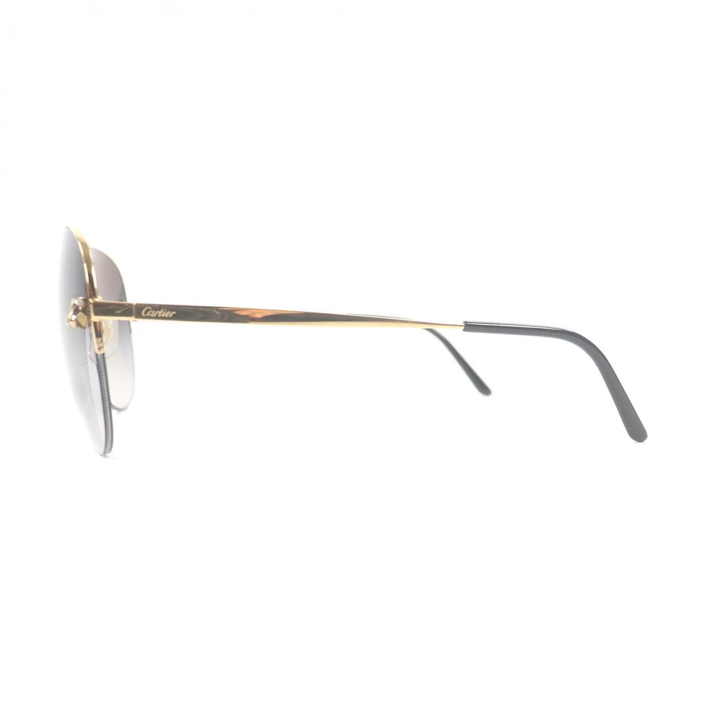 Great Cartier Sunglasses PANTHERE De Cartier Teardrop Aviator Gold Mens Used