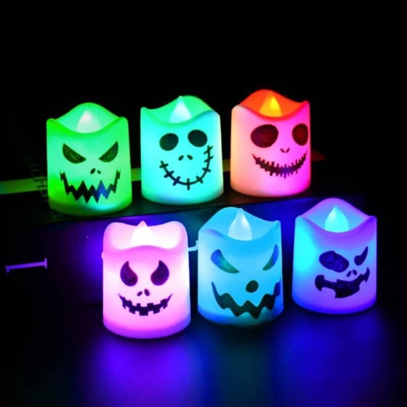 Halloween Ghost Led Candle Light For Haunted House Party Decor