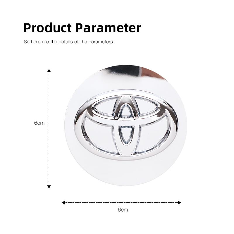 4Pcs Toyota Special Car Wheel Hub Center Cover For Toyota Gazoo Racing TRD Corolla Yaris Chr Auris Rav4 Prius Prado Avensis