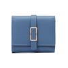 Women's Short Wallet with Simple Buckle and Foldable Handbag for Women