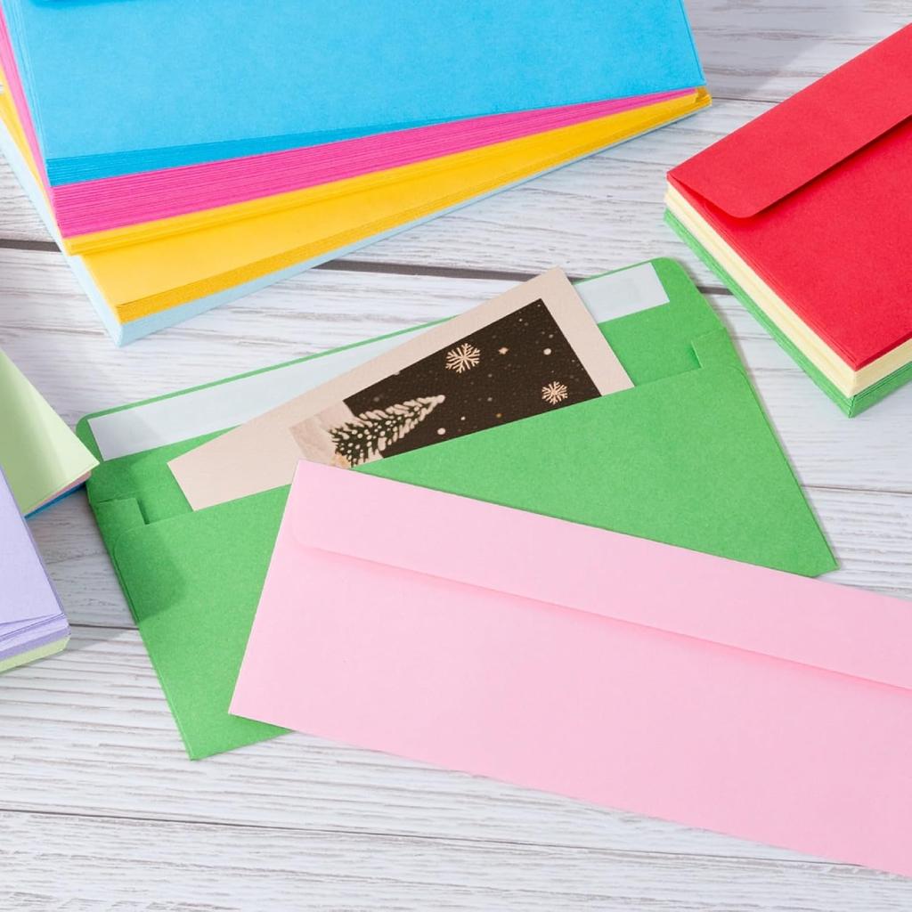 Keketer 50 Pack #10 Colored Business Envelopes Self Seal, 4.13 x 9.49 Inches Standard for Office, Business Checks, Invoices, Letter Mailing, Letters,