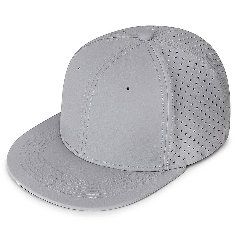 ZHENYUEQI Solid Color Elastic Flat Brim Hip-Hop Cap
