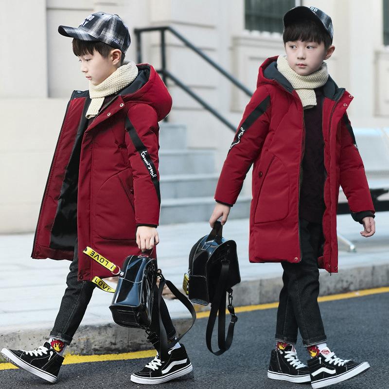 Mid-length Thickened Children's Cotton Coat