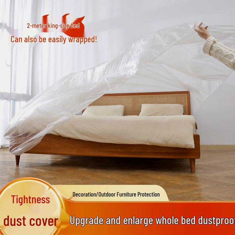 Elastic Drawstring Disposable Furniture Dust Cover for Sofas, Beds, and Appliances