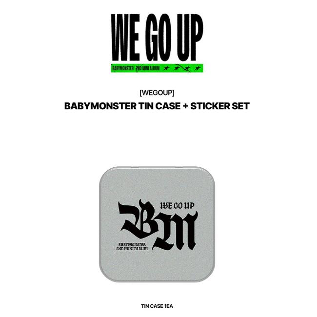 BABYMONSTER WE GO UP Tin Case + Sticker Set