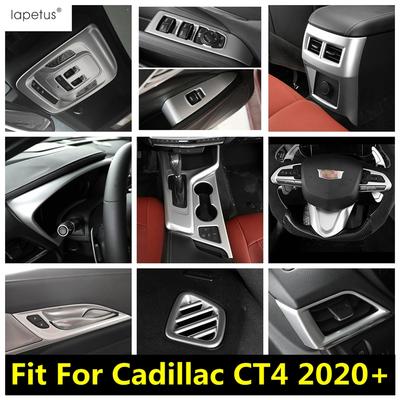 Window Lift / Gear Shift Panel / Dashboard Frame / Head Lamp/ Steering Wheel Cover Trim Accessories For Cadillac CT4 - 2024
