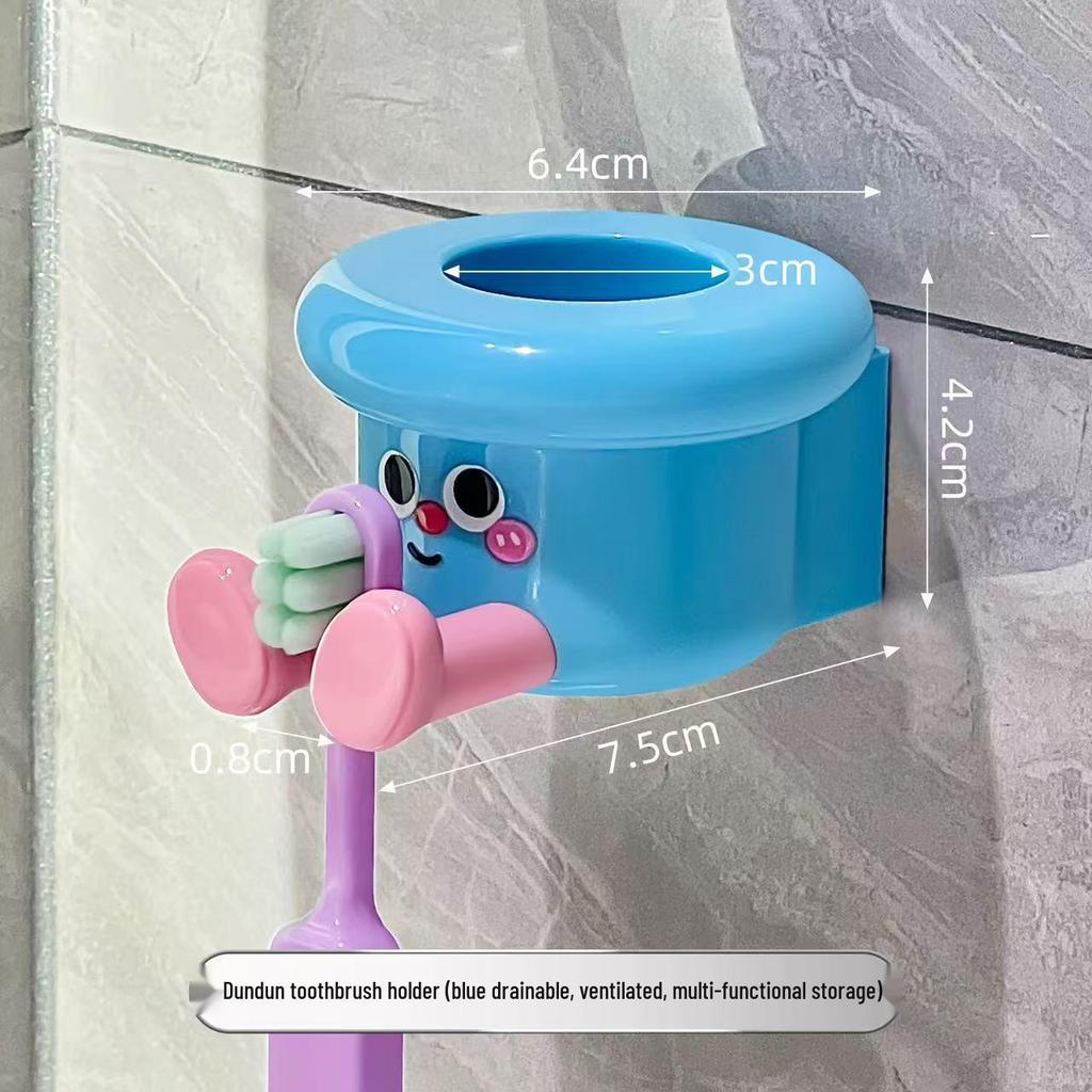 Magnetic Toothbrush Holder & Inverted Draining Cup Set