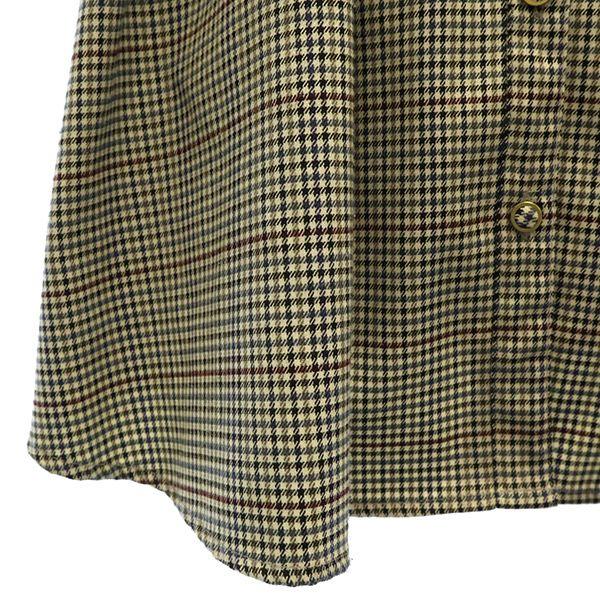 REDYAZEL Houndstooth Long Sleeve Tunic F Brown One Piece Women Used