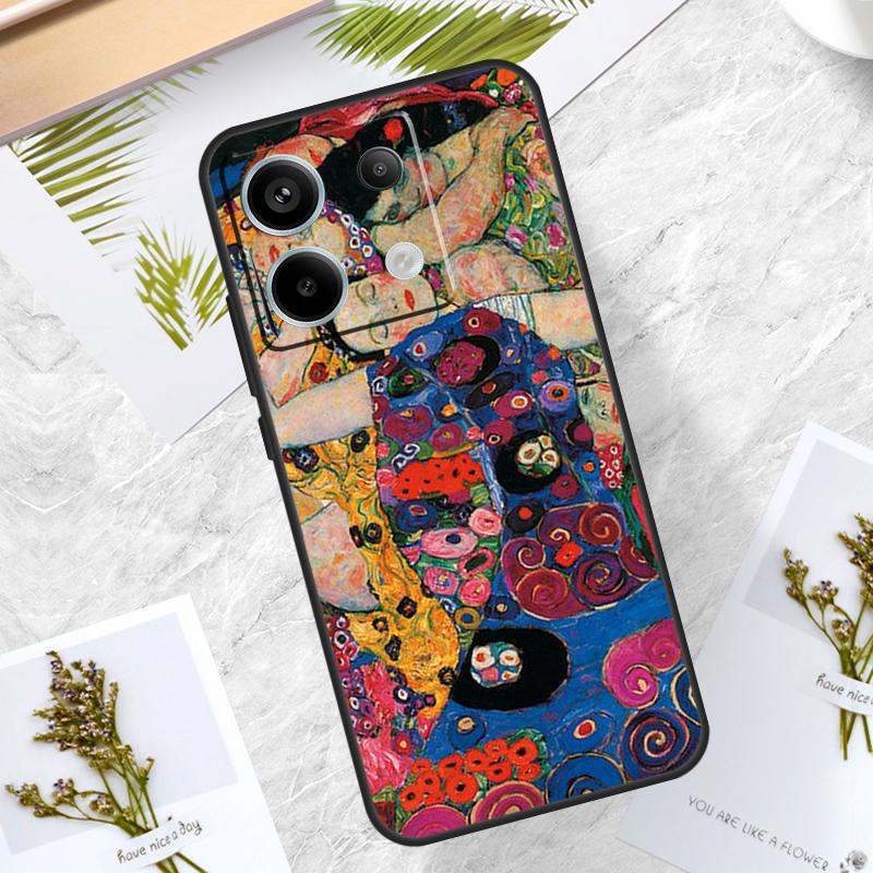The Kiss Gustav Klimt Painting Case For Xiaomi Redmi Note 13 11 8 9 10 12 Pro 12S 11S 10S 9S Redmi 13C 9C 10C 12C Funda