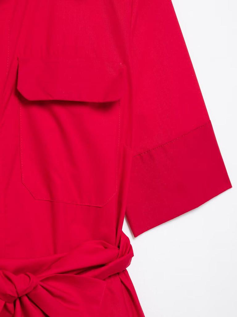 TAOP&ZA Women's Waist-Slimming Long Shirt Dress - Spring/Summer Collection