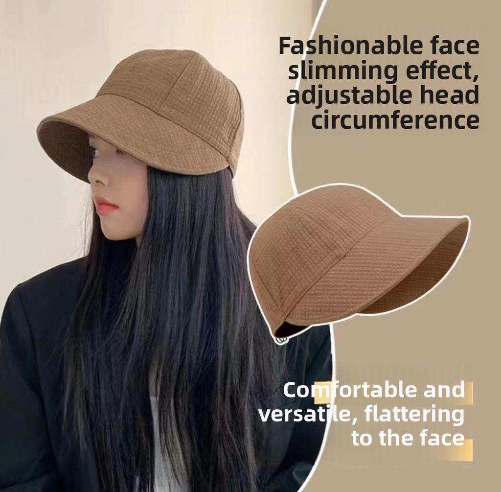 Polyester Summer Sun Hat With Wide Brim For Women Outdoor Sun Protection