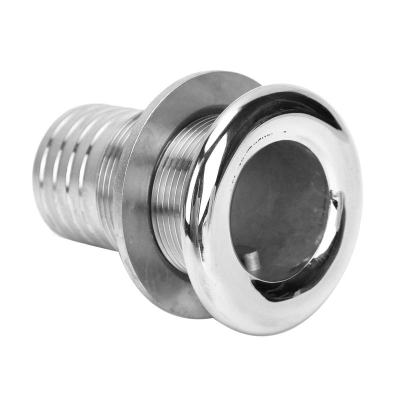 

Boat Drain Scupper Compact Size Thru Hull Fitting Highly Resistant To for Boat/ Marine/ Yacht/ Car/ Trailer