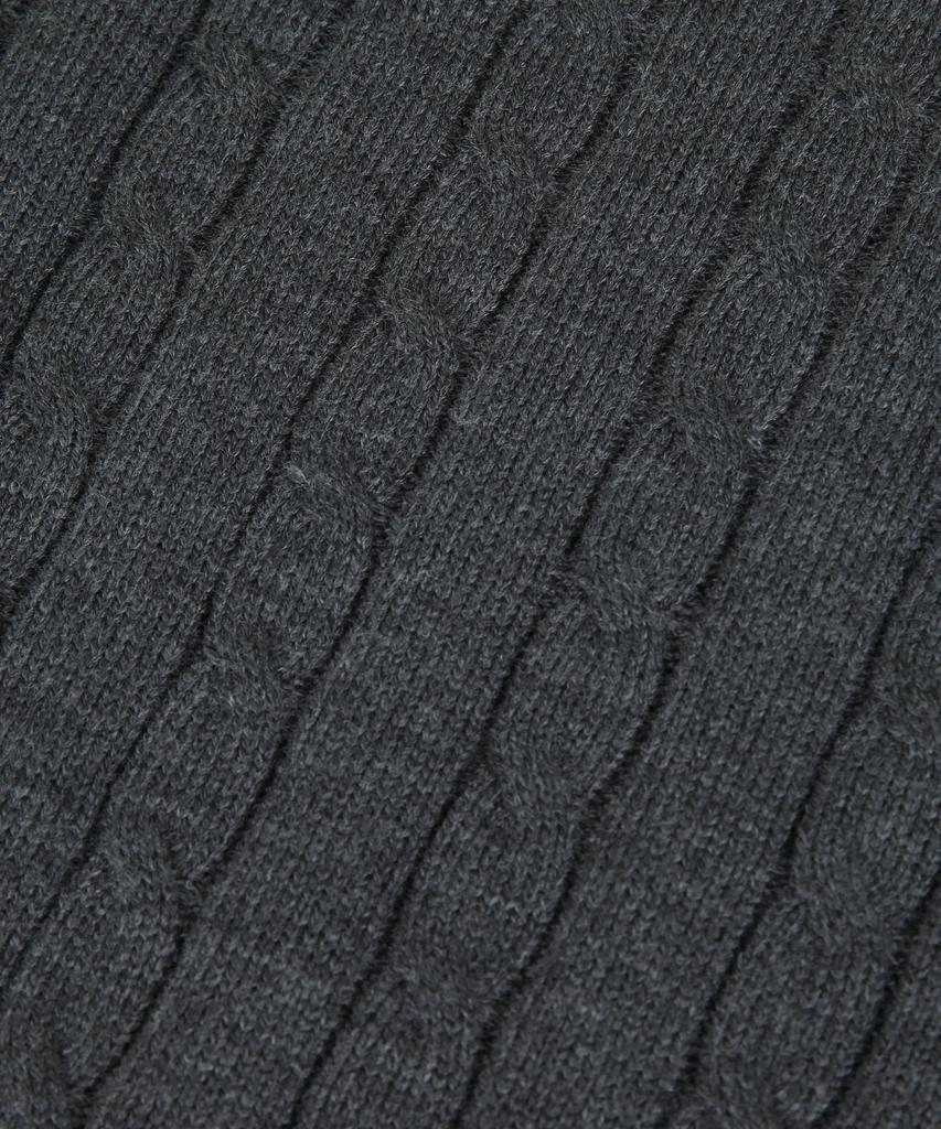 ORIGINALDAY Oversized Round Cable Knit Charcoal