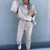 Women's Casual Sports Suit  And Winter Fashion Loose Long-Sleeved Sweater Two-Piece