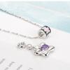 Bear flower small waist necklace female American retro sweet cool babe style niche premium collarbone chain