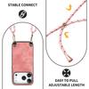 Crossbody Retro Leather Phone Case for iPhone 17 Pro Max 16 Plus 15 14 13 12 11 17Air 16e Long Lanyard Strap Back Cover