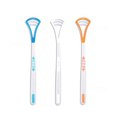 1Pc Dual Uses Tongue Cleaners Scraper Reusable Oral Hygiene Care Toothbrush Mouth Fresh Breath Scraping Tongue Cleaning Brush