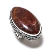 Sunstone Gemstone Handmade 925 Sterling Silver Gift Jewelry Ring Size 7.5 q4N87