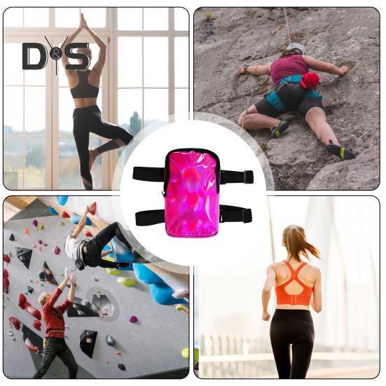 Venkovní stehenní taška Vodotěsná Nastavitelná Elastická Páska Zapínání na zip Přenosná Fanny Pack Velká kapacita s vnitřní síťovanou kapsou Jogging Turistika Cestování
