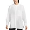 Swoosh Fashion Versatile Comfortable Long Sleeve Shirt Women Shirts White HJ0716100