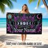 Space Cosmic Theme Soft Beach Towel Personalized Custom Name Text Towel Portable for Beach Pool Travel