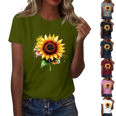 Unisex Casual Fashion Print Crewneck Loose T-shirt