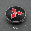 4PCS 56mm 60mm Car Wheel Center Hubcaps Emblem Sticker Auto Logo Decals For Mitsubishi RalliArt ASX Pajero Montero Lancer
