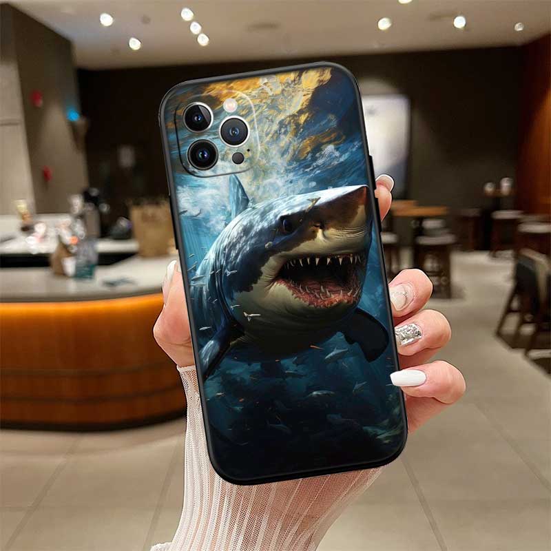 NH39 Shark Art Phone Case for Samsung Galaxy A11 A12 A13 A15 A52S A53 A55 A56 A70 A71 A72 A73 F06 F16 F56 S10 Plus S10e